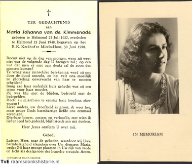 Maria Johanna van de Kimmenade 